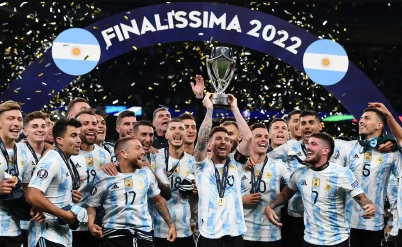 Argentina juara Finalissima 2022 usai mengalahkan Italia 3-0 di Wembley Stadium.