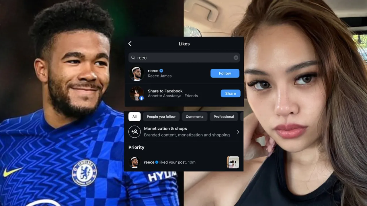 Pernah Dinotice Lando, Kini Postingan IG Annette Disukai Reece James