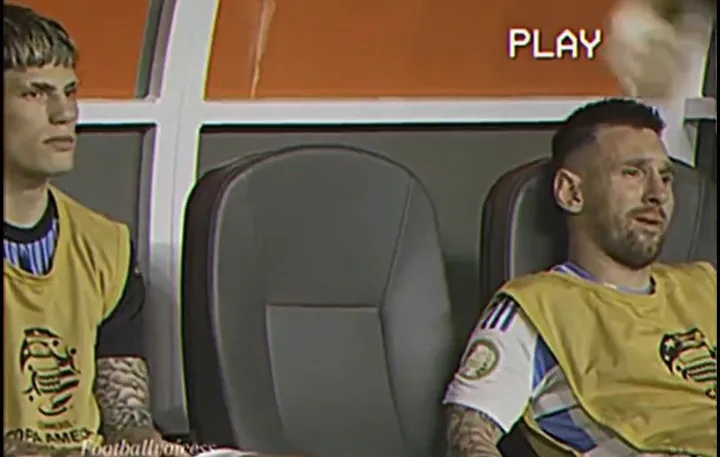Video Garnacho Tak Pedulikan Messi yang Cedera di Copa America 2024