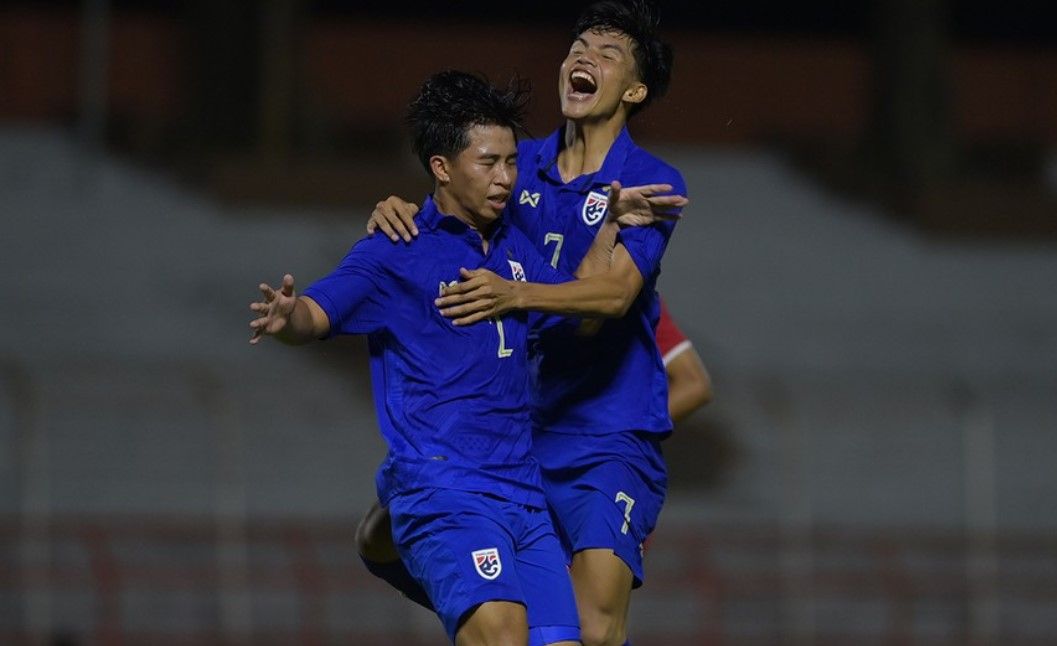 Thailand comeback atas Singapura di laga pertama Piala AFF U-19 2024, Jumat (19/7/2024)/foto: IG Changsuek.