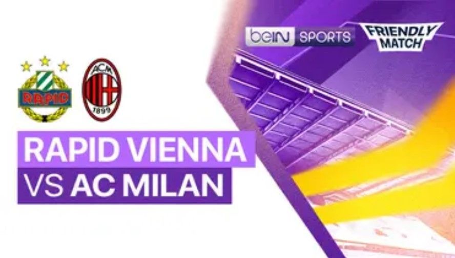 AC Milan membuka pramusim 2024/2025 dengan menghadapi Rapid Vienna, Sabtu (20/7/2024)/foto: Vidio.