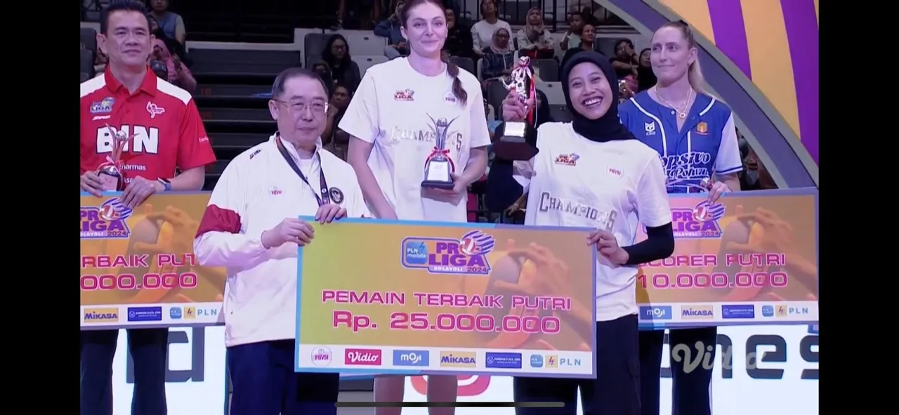 Segini Perbandingan Hadiah MVP Proliga 2024 dengan V-League