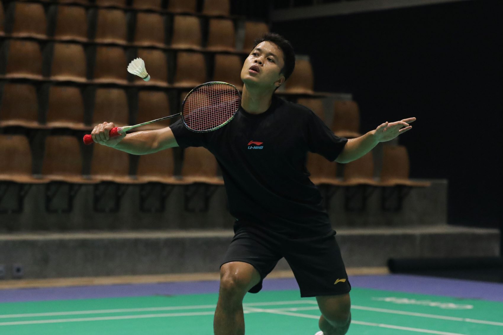 Anthony Ginting Latihan Jelang Olimpiade Paris 2024