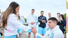 Romantis! Atlet Argentina Lamar Kekasih di Olimpiade Paris 2024