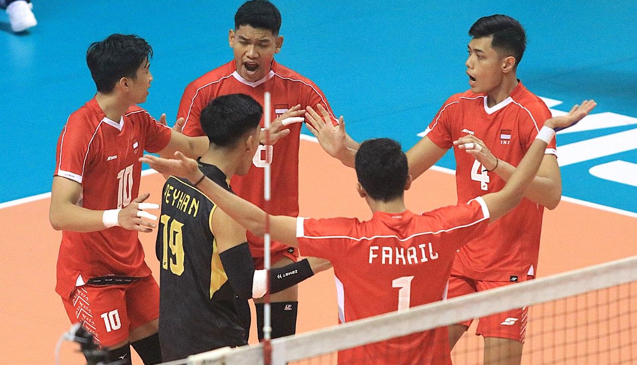 Timnas voli putra Indonesia U-20 lolos ke semifinal AVC U-20 2024/foto: AVC.