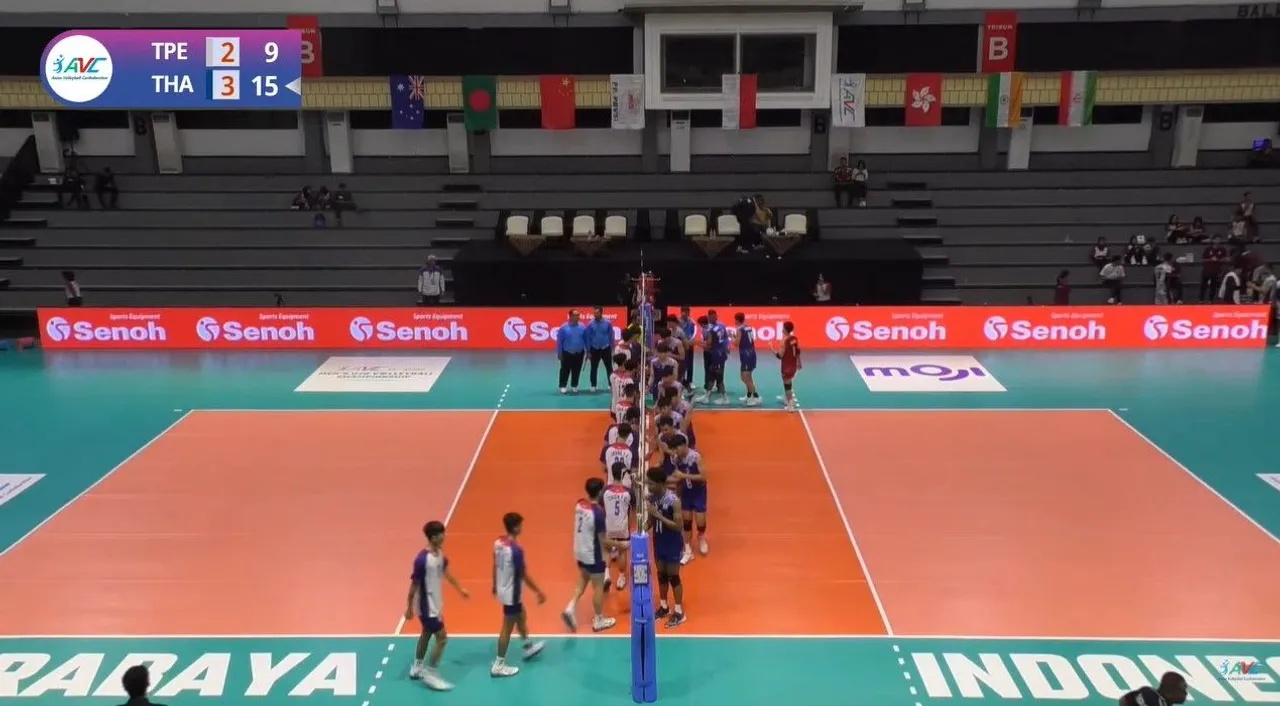 Hasil AVC U-20 2024 Putra: Thailand Kalahkan Chinese Taipei