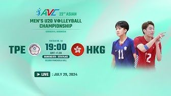 Chinese Taipei vs Hong Kong di AVC U-20 2024/Sumber YouTube AVC