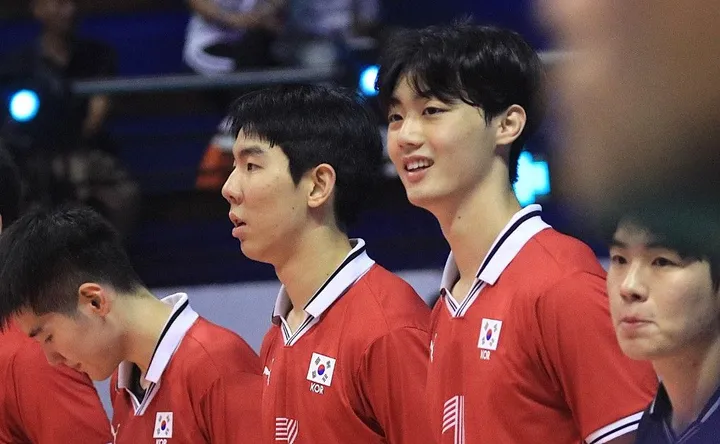 Lee Woo-jin, outside hitter nomor 1 di skuad Korea Selatan di AVC U-20 2024 putra/foto: AVC.