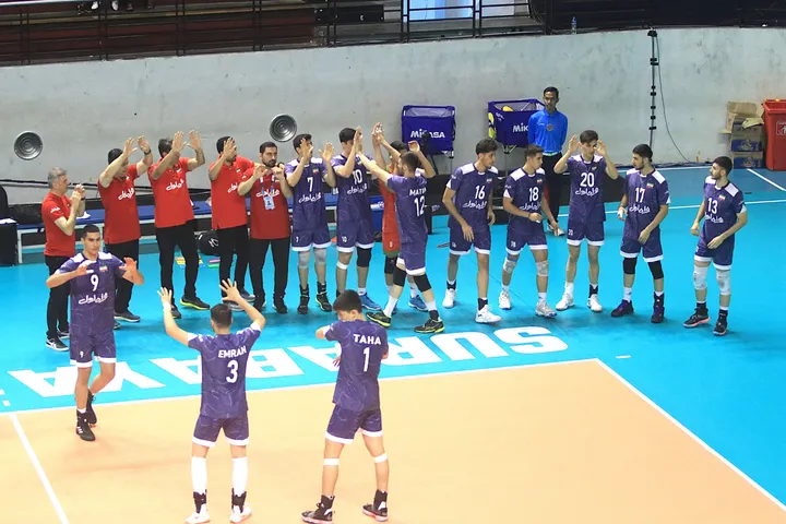 Iran berhasil menjuarai AVC U-20 2024 putra usai menang 3-0 atas Korea Selatan/foto: AVC.