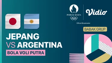 Link Live Streaming Voli Putra Jepang vs Argentina di Olimpiade Paris 2024 / Vidio Olimpiade