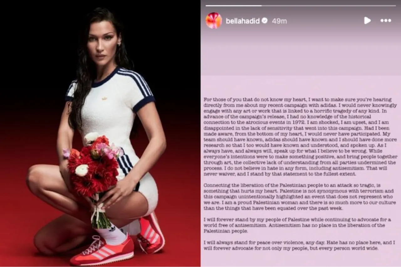 Respons Bella Hadid Soal Kontroversi Adidas di Olimpiade