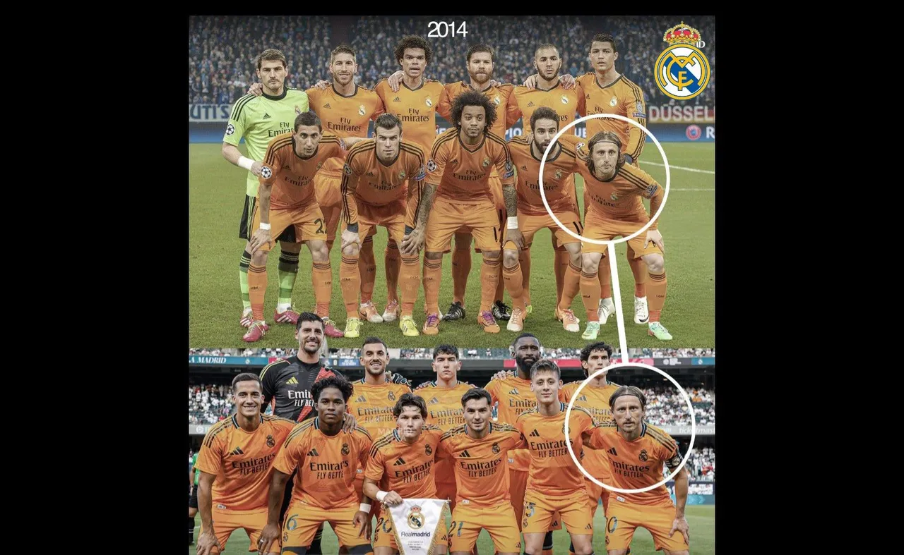 3 Kesamaan di Foto Real Madrid 2014 dan 2024, Tak Cuma Luka Modric