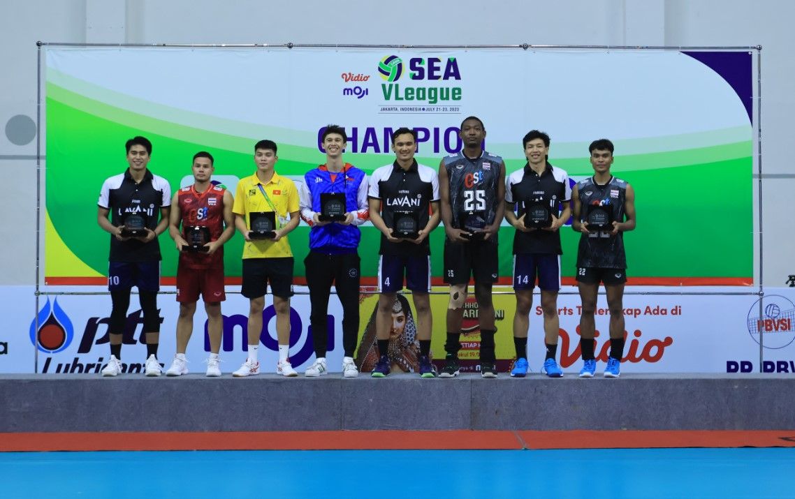 Dua pemain timnas voli putra Indonesia raih MVP SEA V League 2023/foto: SEA V League.