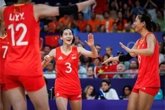 Tim voli putri China.jpg - Tim voli putri China di Olimpiade 2024/Sumber volleyballworld.com