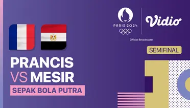 Prancis vs Mesir sepak bola Olimpiade/Sumber Vidio.com