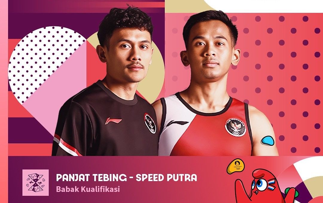 Atlet Indonesia Veddriq dan Rahmad Tampil di Panjat Tebing Olimpiade Paris 2024