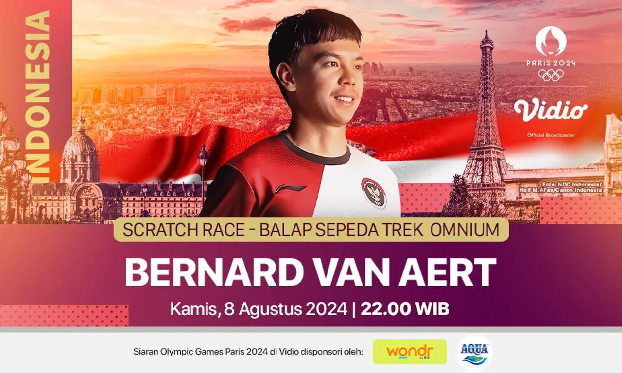 link live streaming penampilan Bernard Benyamin Van Aert di cabor balap sepeda Olimpiade Paris 2024 (Vidio) 