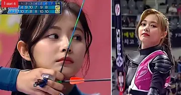 Chou Tzuyu yang video panahannya viral selama berlangsungnya Olimpiade Paris 2024 (Zeenews)