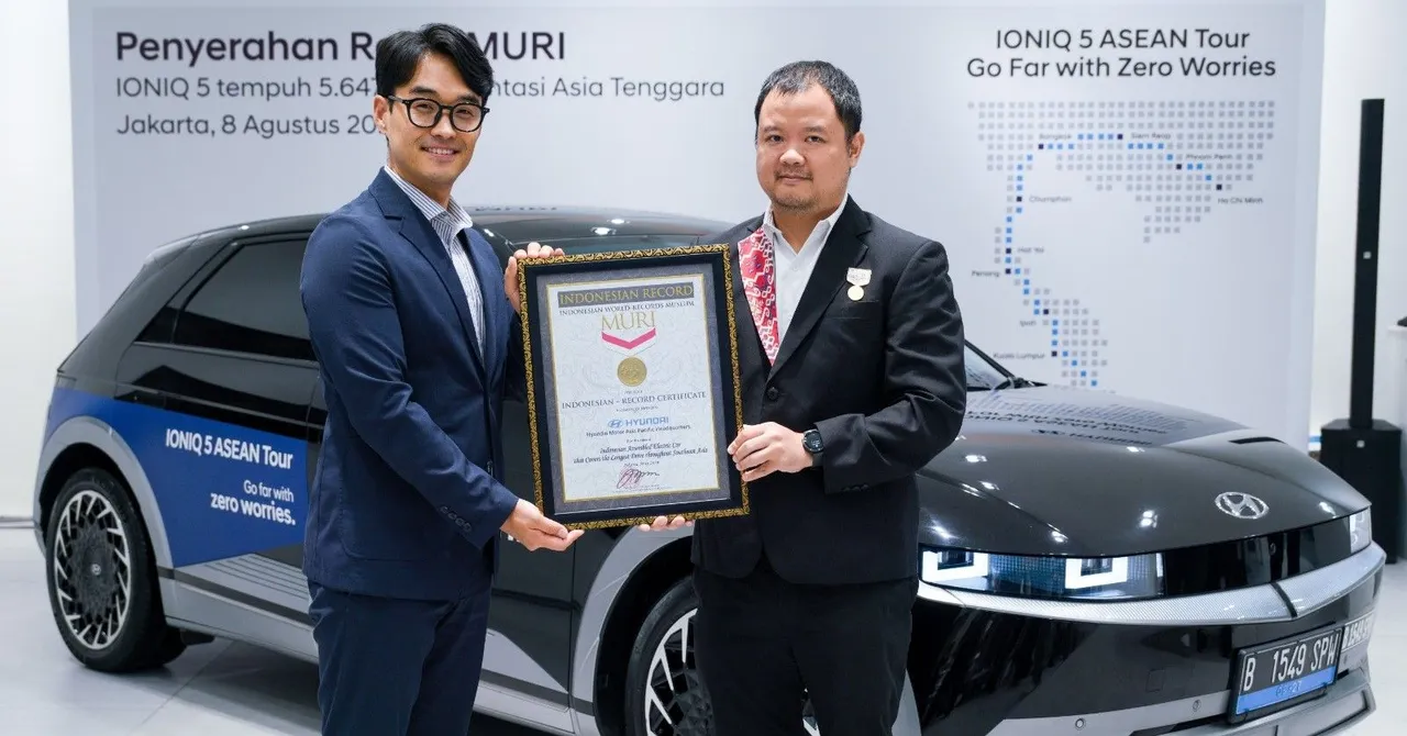 Hyundai Aspac Sabet Rekor Muri untuk Perjalanan EV Terjauh