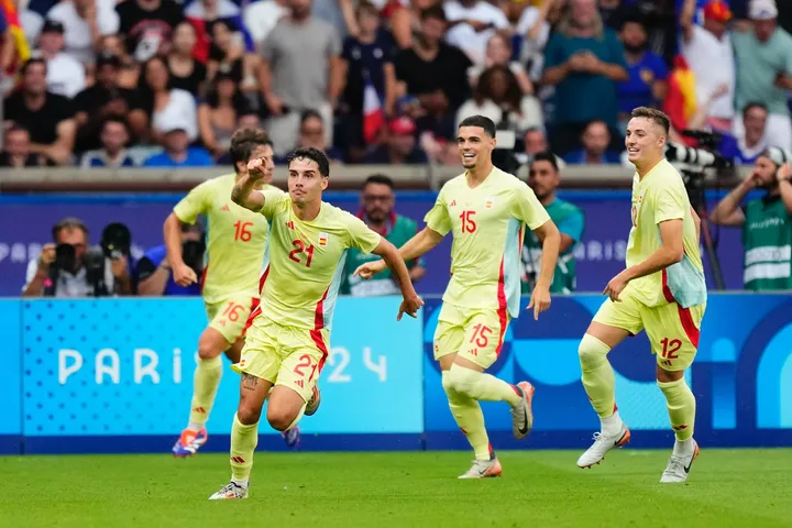 Berikut adalah hasil final cabor sepakbola putra Olimpiade paris 2024 antara Spanyol vs Prancis yang digelar Jumat (9/8/2024) malam WIB dan berakhir 5-3.