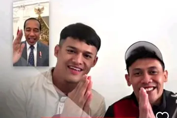 Jokowi Video Call Veddriq dan Rizki, Netizen: Gregoria Mana?