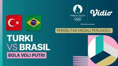 Brasil vs Turki - Link live streaming untuk menyaksikan laga perebutan perunggu voli Olimpiade Paris 2024 yang mempertemukan tim putri Brasil vs Turki (Vidio)