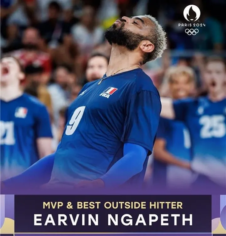 Earvin Ngapeth MVP dan Best Outside Hitter Olimpiade Paris 2024