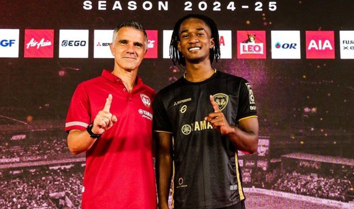 Ronaldo Kwateh bermain untuk Muang Thong United di Liga Thailand/foto: IG Muang Thong United.