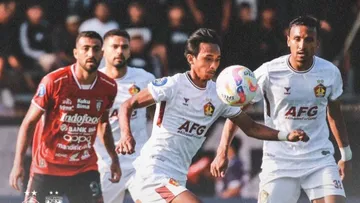 Hasil Liga 1: Bali United Bantai Persik, Persita Menang Tipis