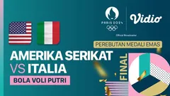 Final voli putri Olimpiade - Link live streaming pertandingan final voli Olimpiade Paris 2024 sektor putri yang akan mempertemukan Italia vs Amerika Serikat (Vidio)