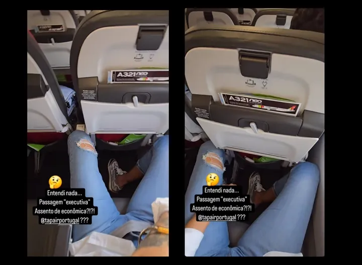 Keluhan terhadap layanan maskapai TAP Air Portugal yang diunggah Thaisa Menezes di story akun Instagramnya, Senin 12 Agustus 2024 (screenshot: daherthaisa)