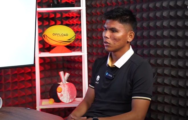 Cahya Supriadi saat jadi bintang tamu di podcast Sportcorner pada akhir Agustus 2023