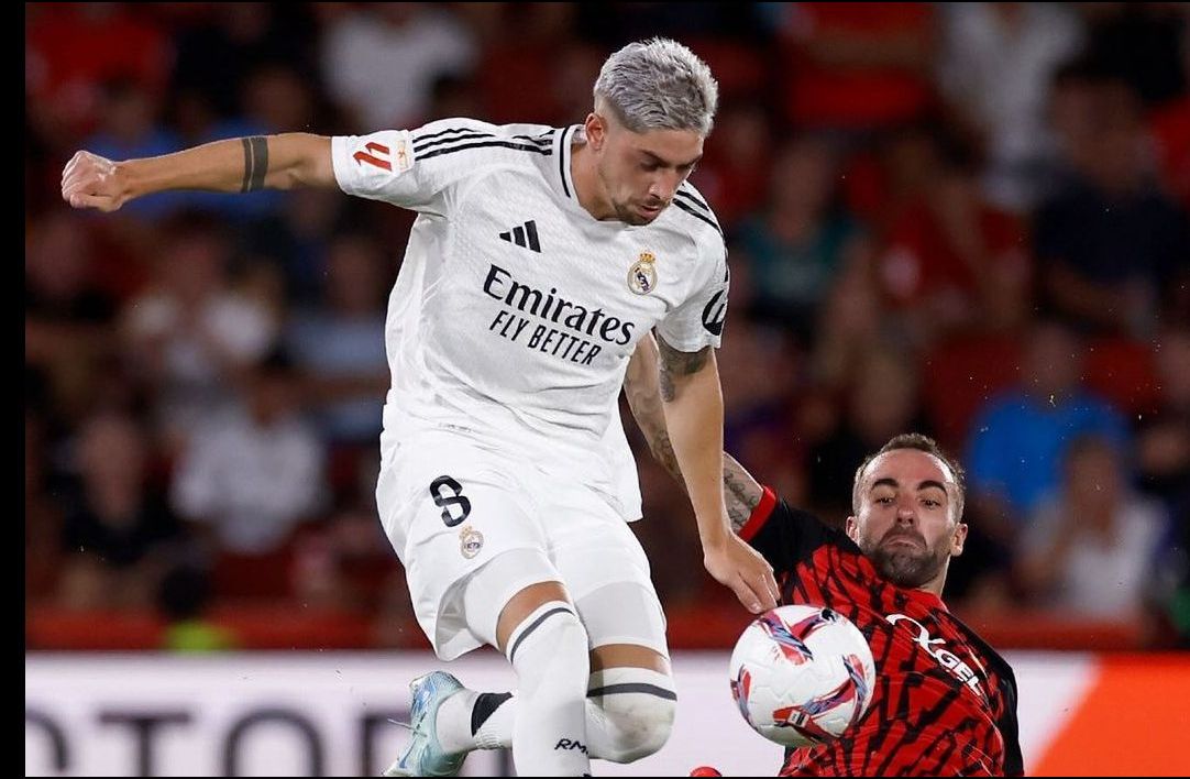 Federico Valverde di laga Mallorca vs Real Madrid yang berlangsung 18 Agustus 2024 (IG realmadrid)