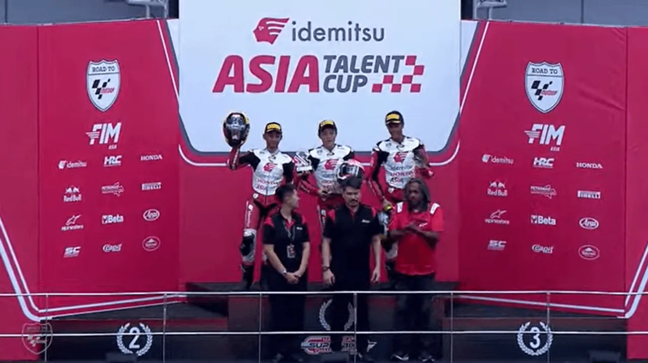 Hasil Race 2 Asia Talent Cup 2024 Malaysia: Kiandra Naik Podium