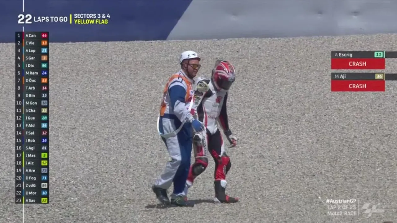 Hasil Moto2 Austria 2024: Mario Aji Crash, Pembalap Red Bull Berjaya