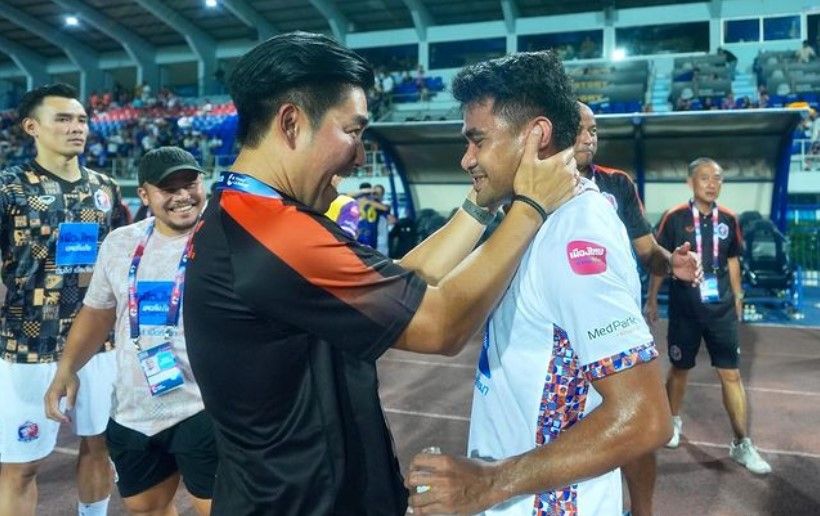 Asnawi Mangkualam cetak assist saat Port FC menang 5-1 atas Chiangrai United/foto: IG Port FC.