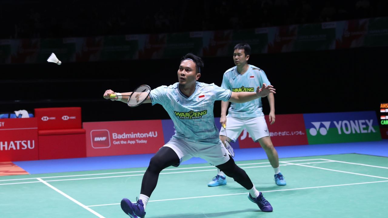 Mohammad Ahsan/Hendra Setiawan di Japan Open 2024/ Media PBSI