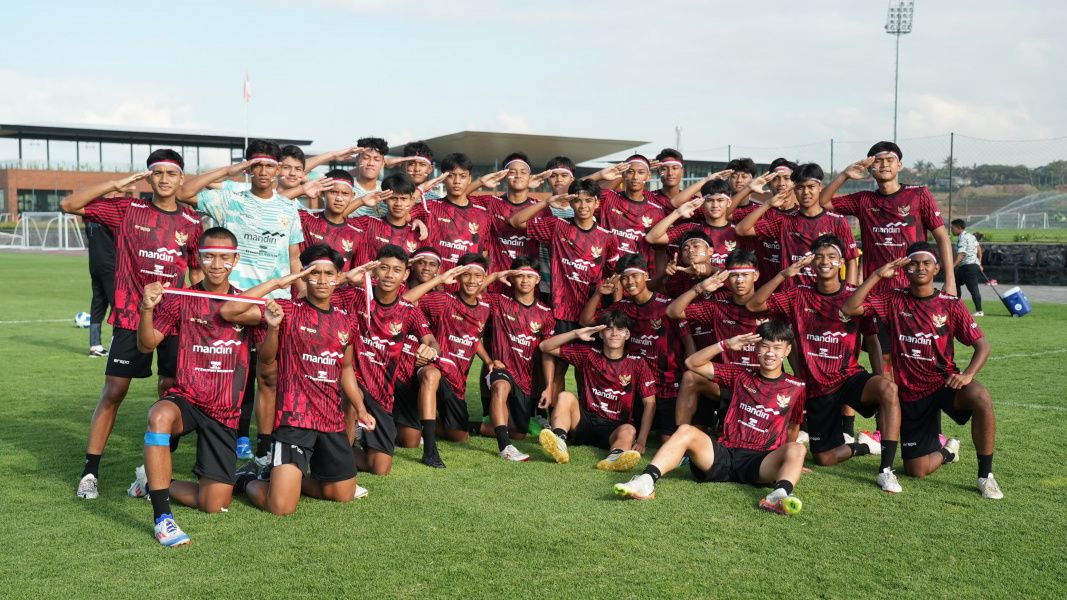 Pemain Timnas Indonesia U-17 yang sedang TC di Bali/foto: PSSI.