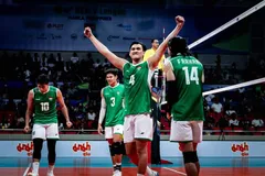 Tim voli putra Indonesia - Tim voli putra Indonesia saat berhadapan dengan Vietnam di SEA V League 2024 leg pertama (PNVF Kimberly Pauig)