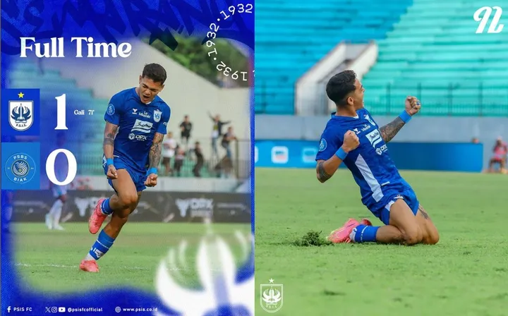 PSIS Semarang menang 1-0 atas PSBS Biak berkat gol Gali Freitas/foto: IG PSIS Semarang.