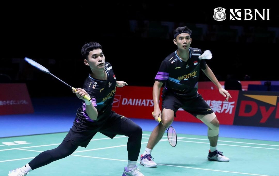 Leo Rolly Carnando dan Bagas Maulana (IG badminton ina)