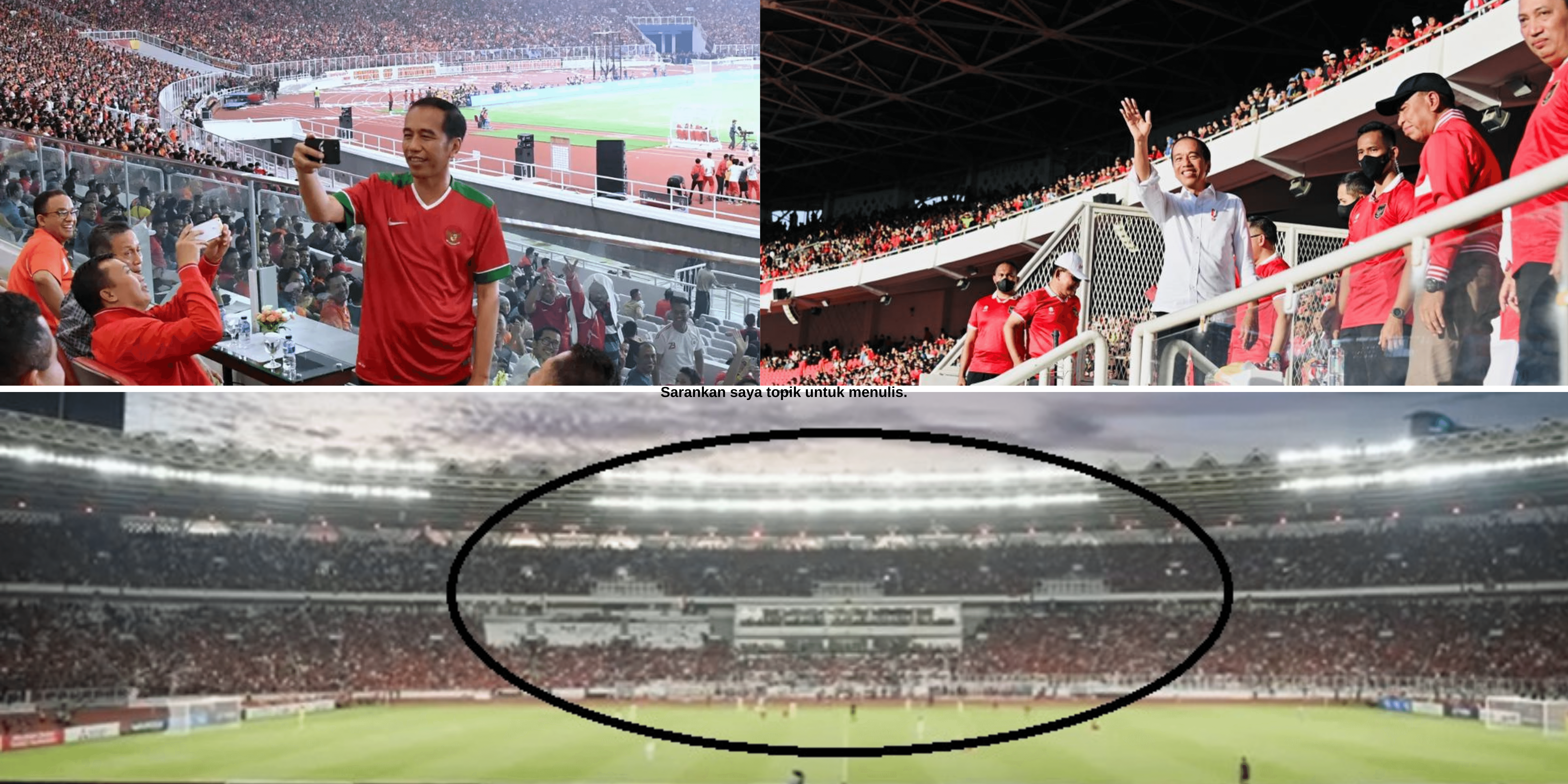 Foto VVIP Barat GBK dari arah VIP Timur