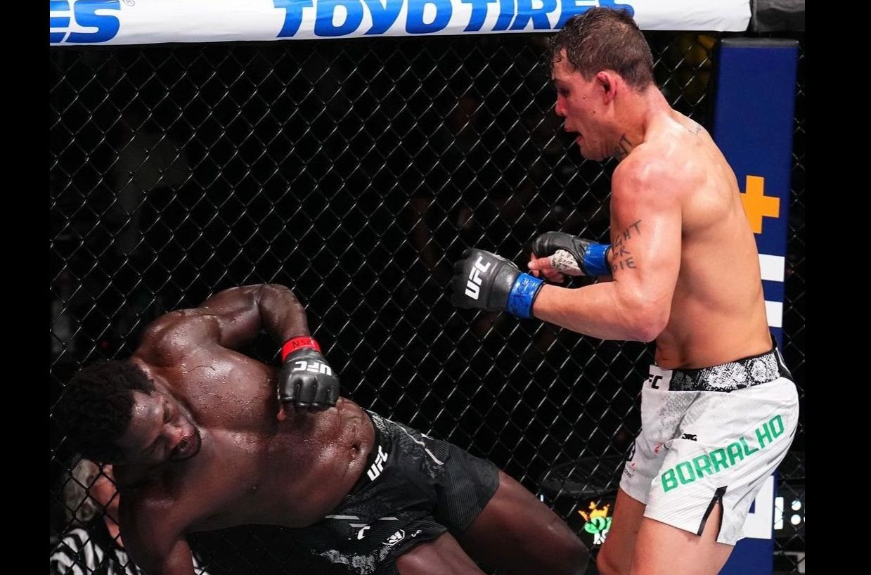 Jared Cannonier vs Caio Borralho dihelat dari APEX Arena, Las Vegas, Sabtu (24/8/2024) malam waktu setempat atau Minggu pagi WIB (ufc)