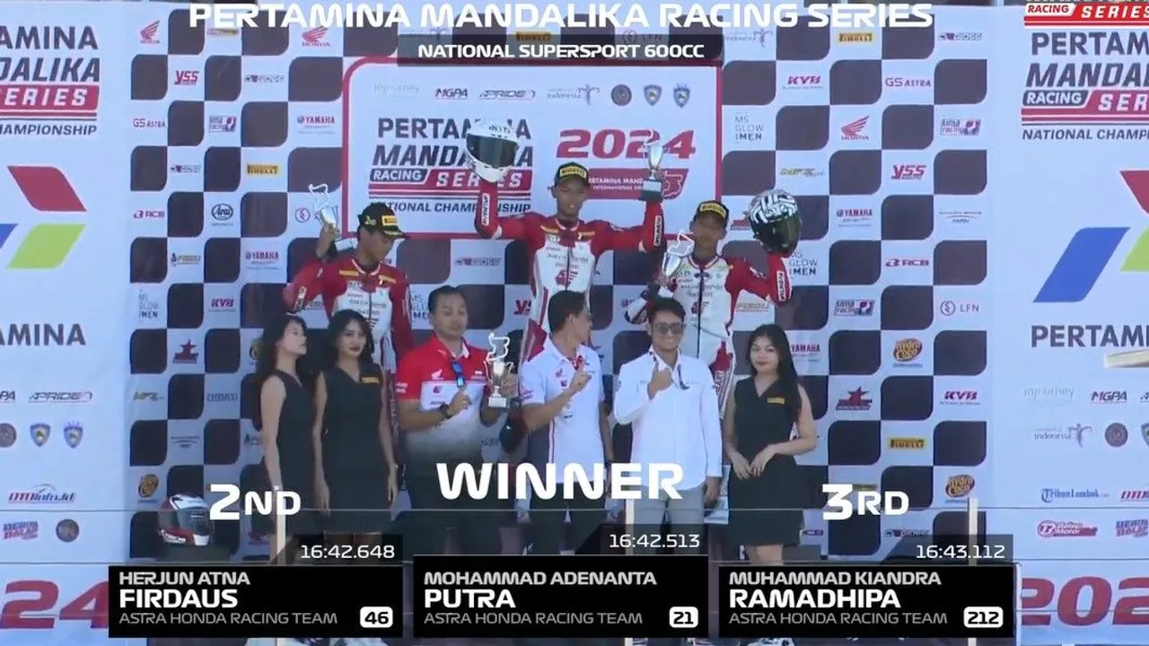 Hasil Lengkap Race 2 Mandalika Racing Series Putaran 4, 25 Agustus