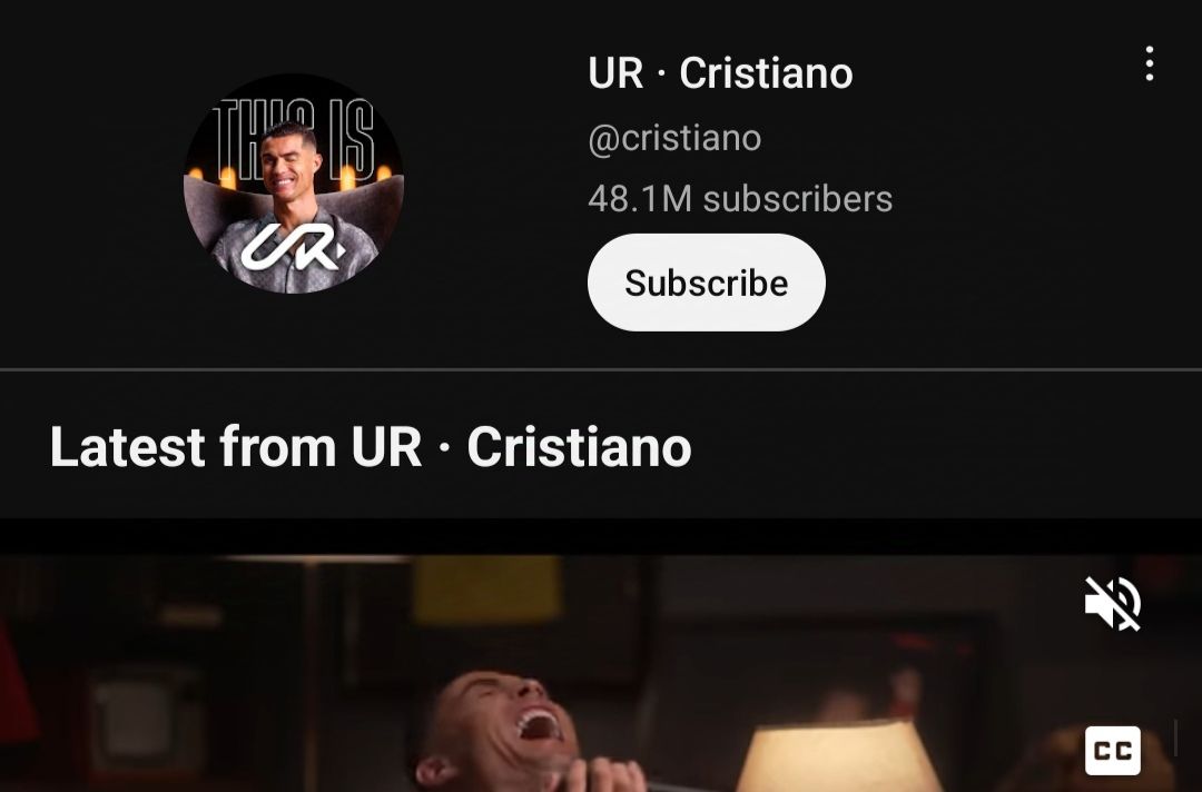 Subscribers YouTube Ronaldo Lebih dari 48 Juta