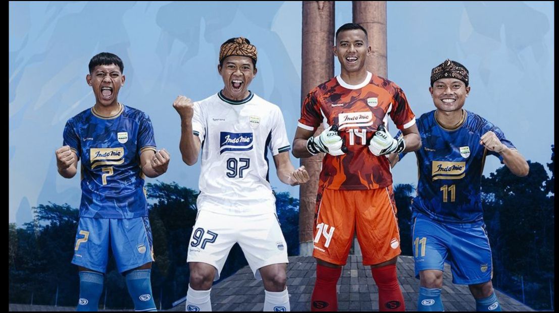 Jersey Persib yang akan dipakai di AFC Champions League Two resmi diluncurkan (IG Persib Bandung)