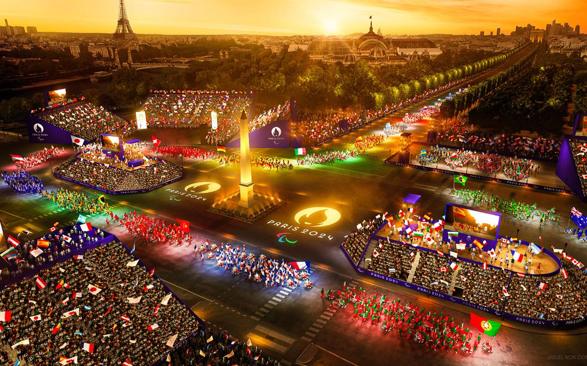 Gambaran upacara pembukaan Paralimpiade Paris 2024 (Olympics.com)