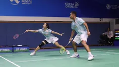 Rehan Naufal Kusharjanto/Lisa Ayu Kusumawati/ Media PBSI - Rehan Naufal Kusharjanto/Lisa Ayu Kusumawati di Korea Open 2024/ Media PBSI