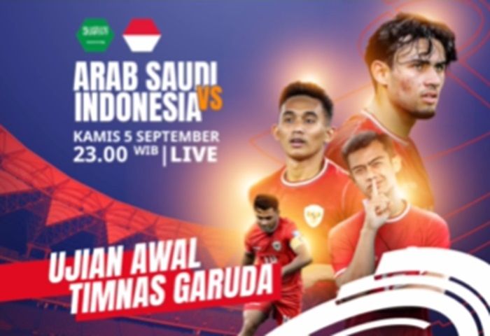 Siaran langsung Arab Saudi vs Indonesia di RCTI (officialrcti)