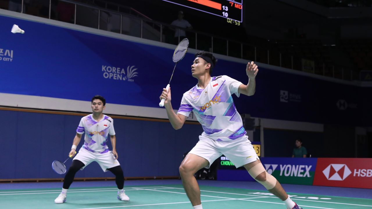 Leo Rolly Carnando/Bagas Maulana Korea Open 2024/Humas PBSI